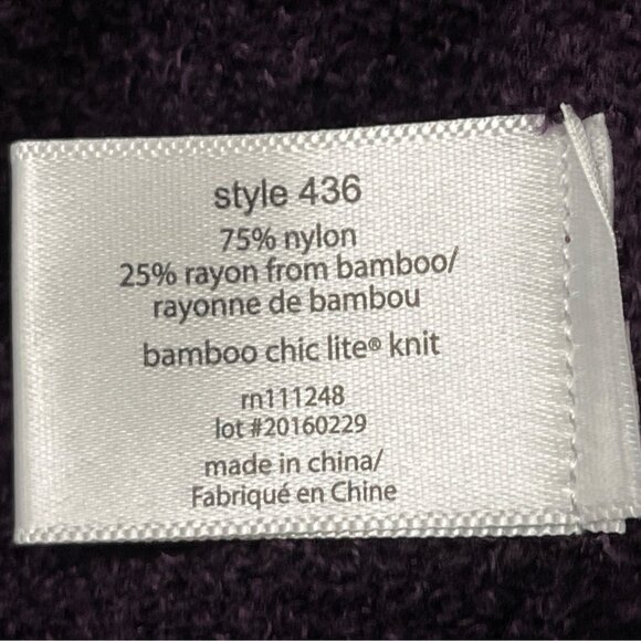 Barefoot Dreams Womens Open Front Cardigan Bamboo Chic Lite Purple Sz S/M - New - Picture 7 of 8